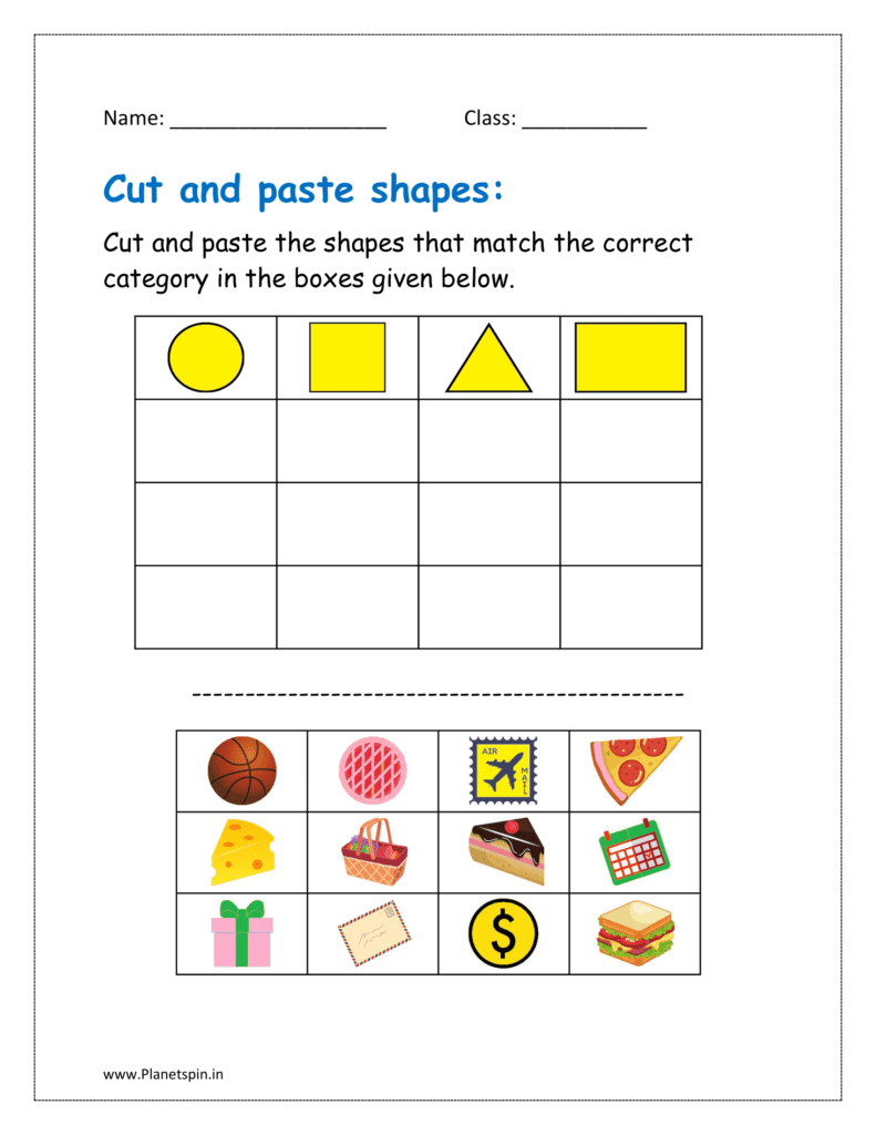 Free Printable Cut And Glue Worksheets