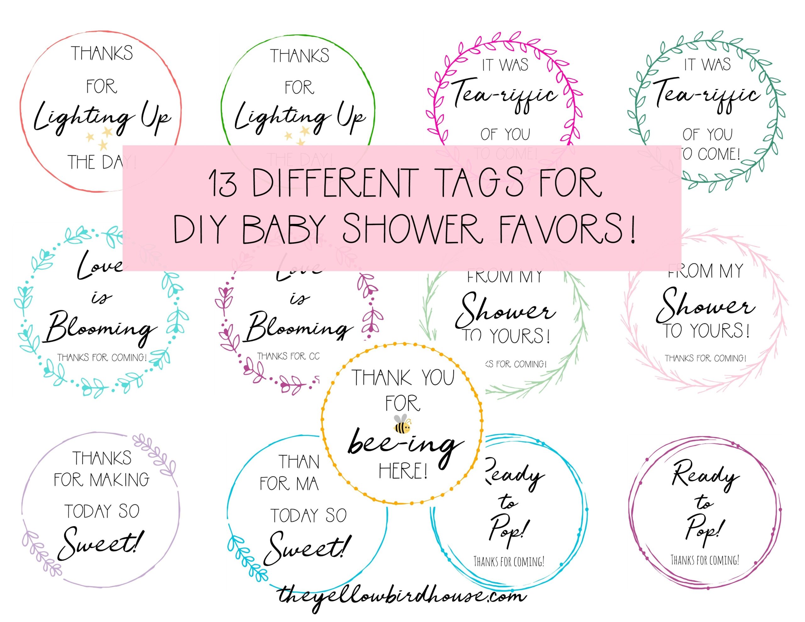 DIY Baby Shower Favors Prizes The Yellow Birdhouse