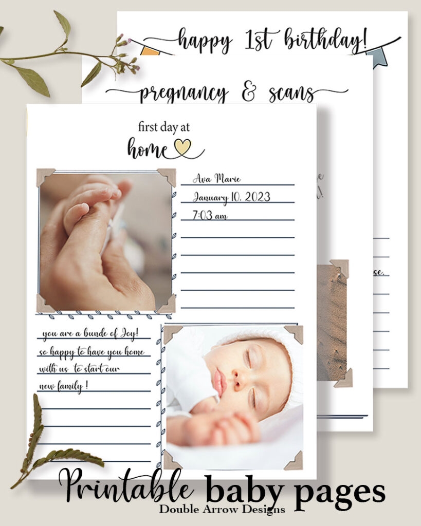 DIY Printable Baby Book Pages Perfect Gift For A Mom To Be Worksheets Library