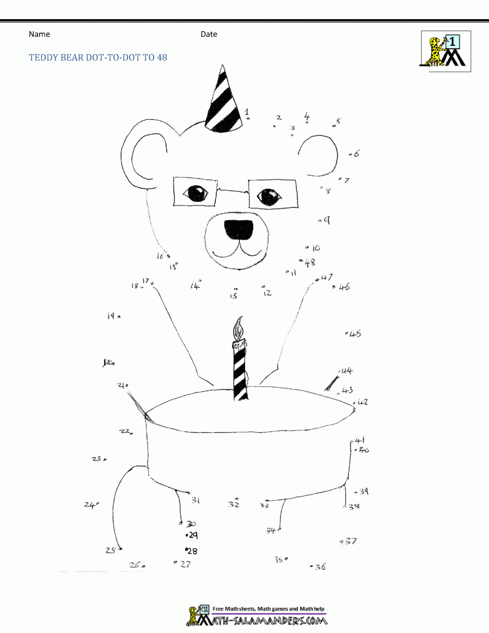 Dot To Dot Printables Up To 50