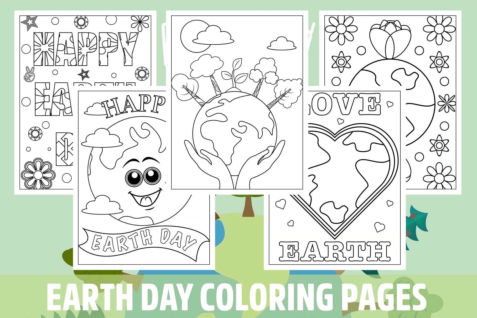Earth Day Coloring Pages Printable