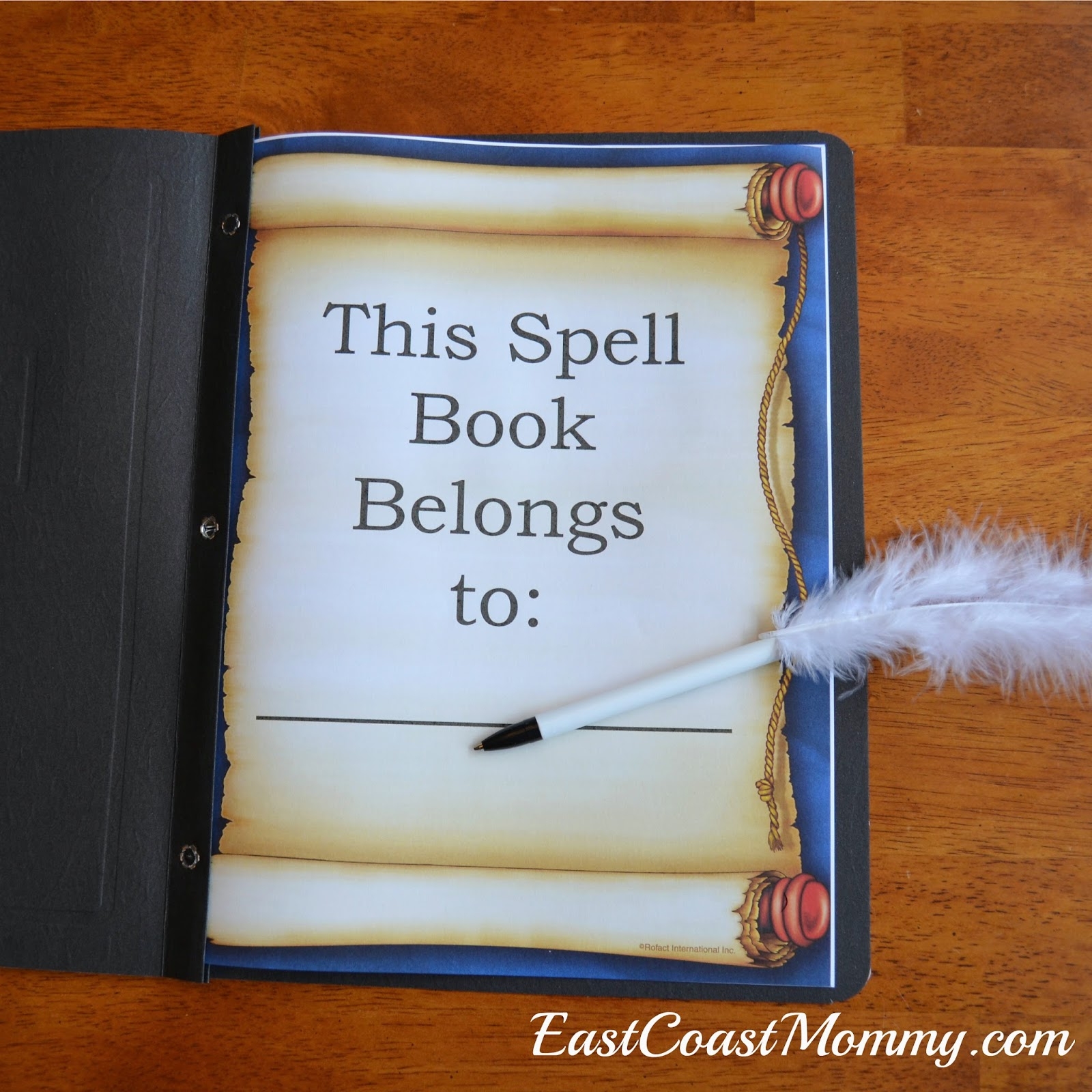 Harry Potter Spell Book Cover Printable