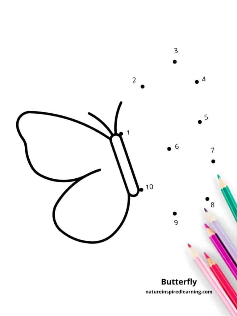 Easy 1 10 Dot To Dot Worksheets Nature Inspired Learning