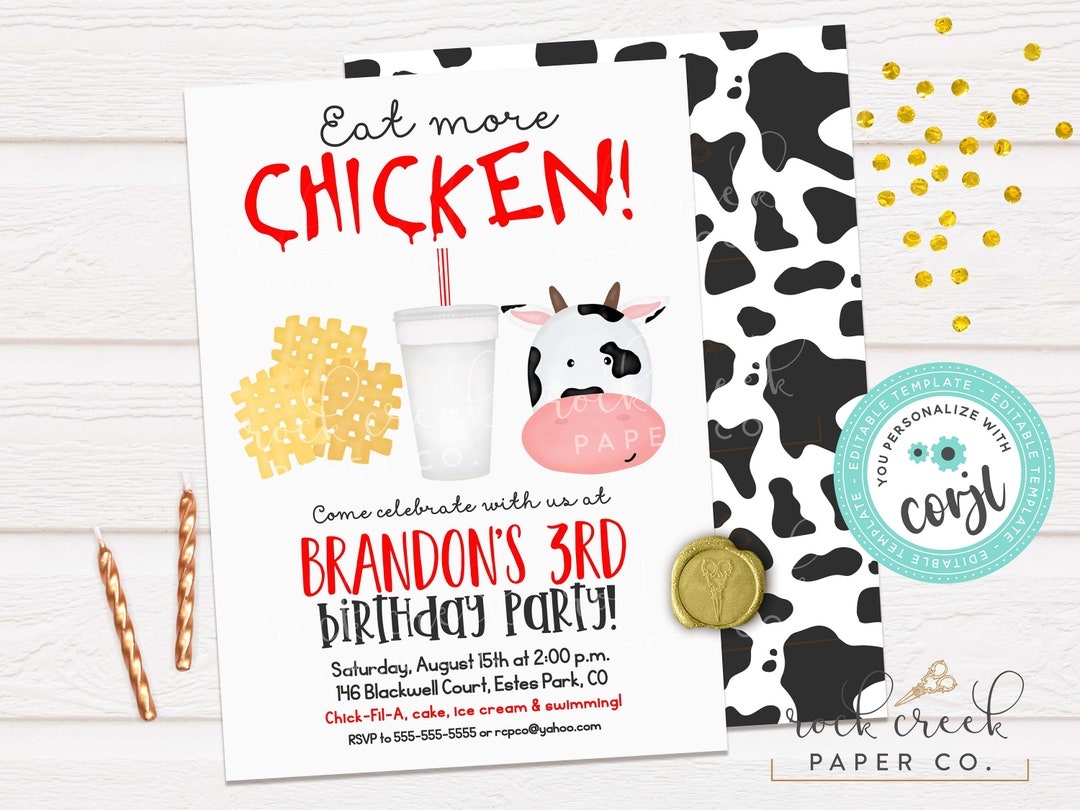 Eat More Chicken Sign Printable