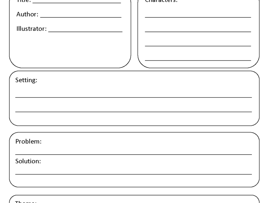 Englishlinx Book Report Worksheets