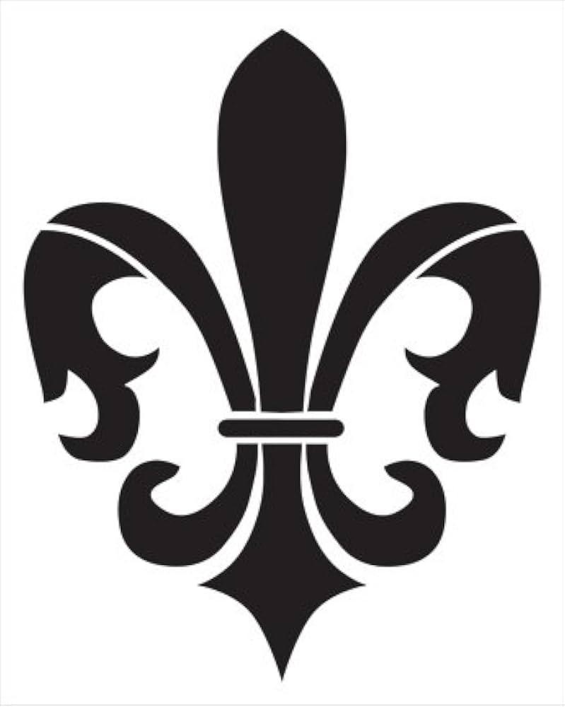 Fleur De Lis Stencil By StudioR12 French Flower Art Large 11 5 X 14 inch Reusable Mylar Template Painting Chalk Mixed Media Use For Wall Art DIY Home Decor STCL250 Amazon ca Home