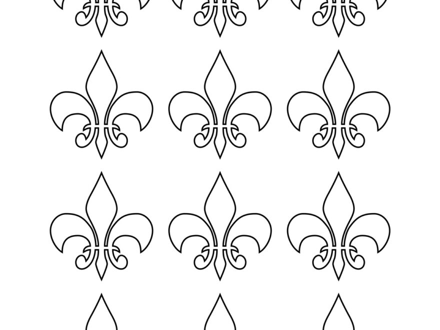 Fleur De Lis Templates Printable Fleur De Lis Shapes