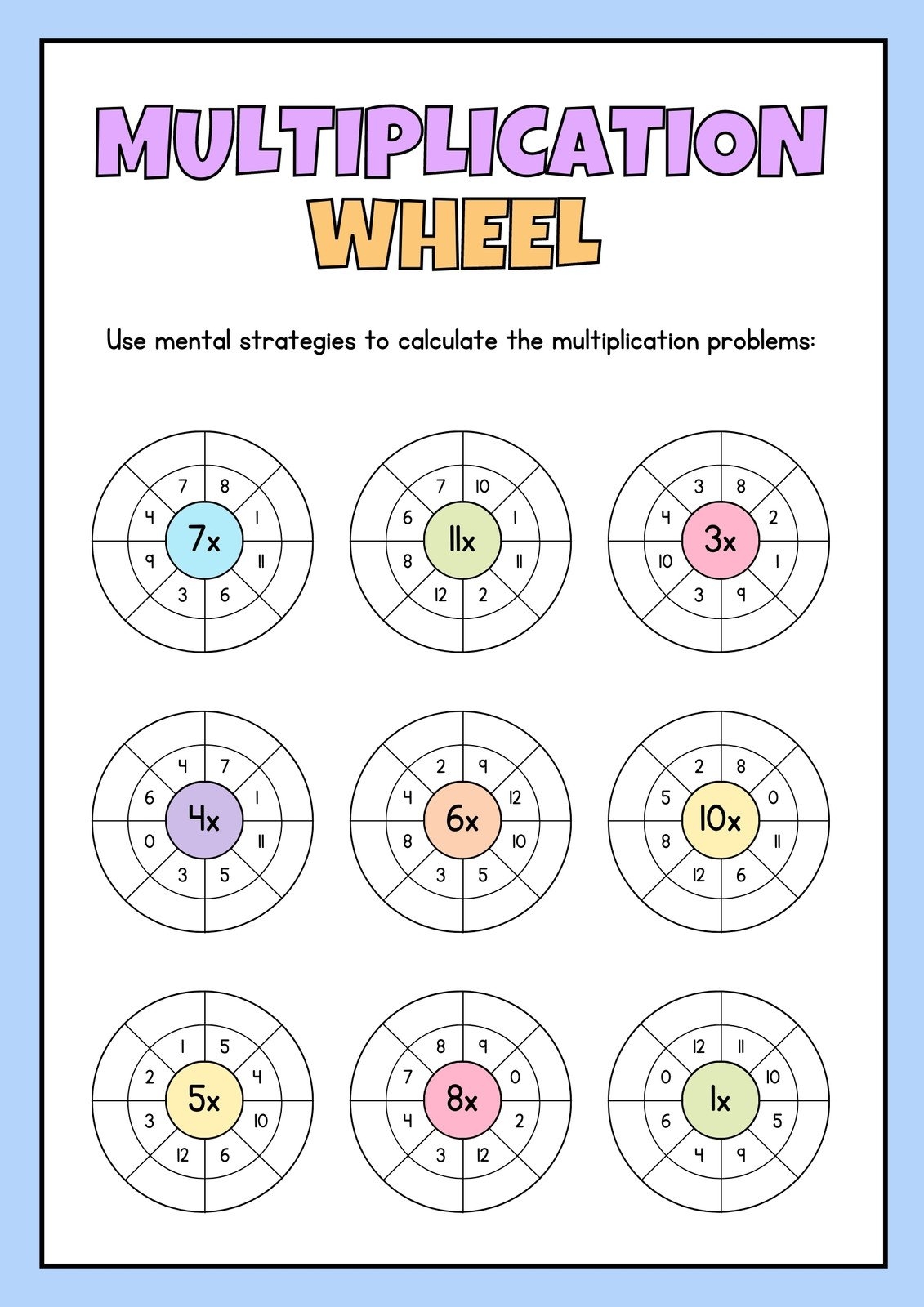 Free 3rd Grade Math Worksheet Templates To Customize Canva