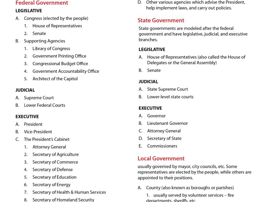 Free American History School Page Print out Worksheets