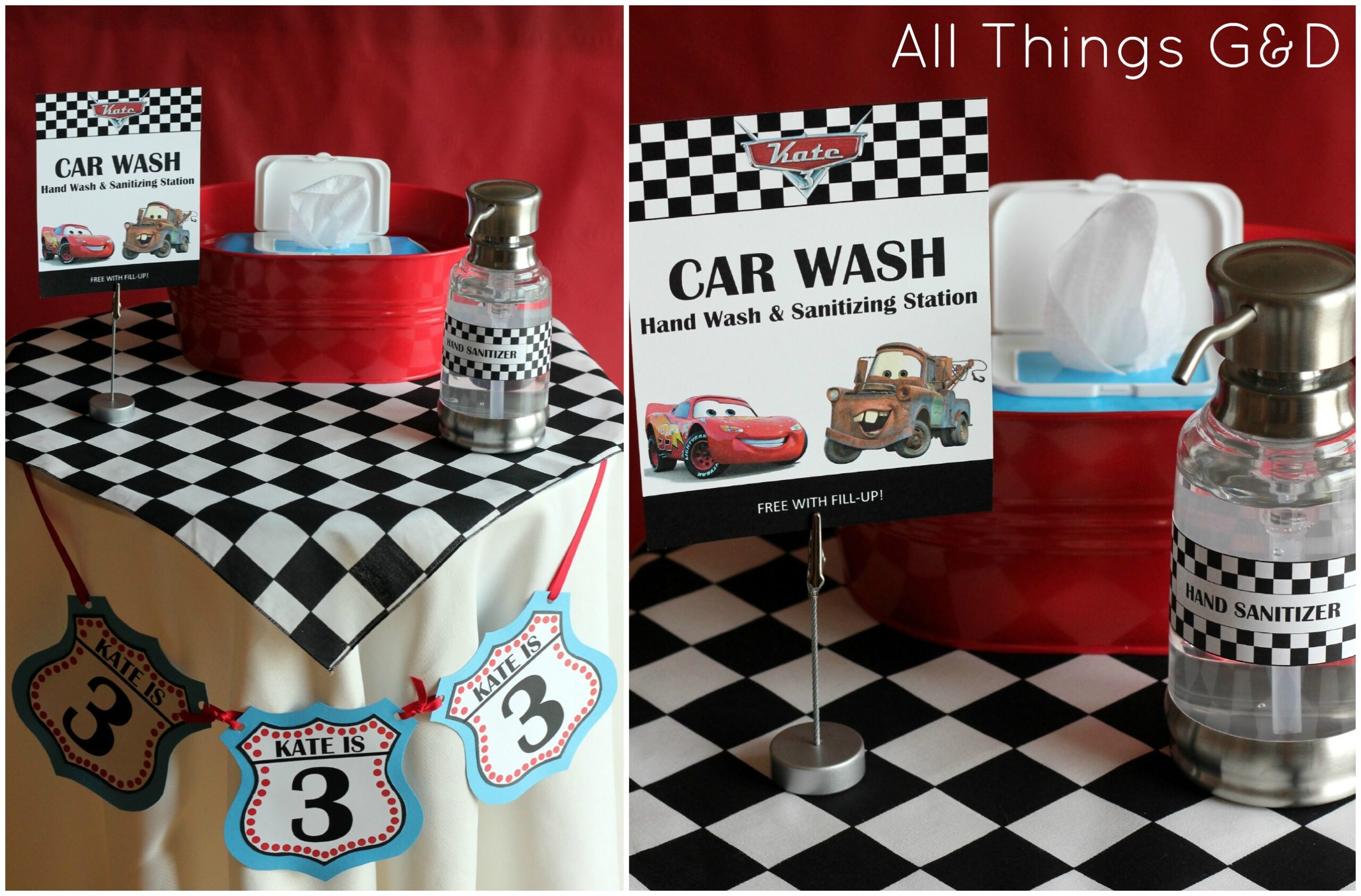 FREE Cars Birthday Party Printables