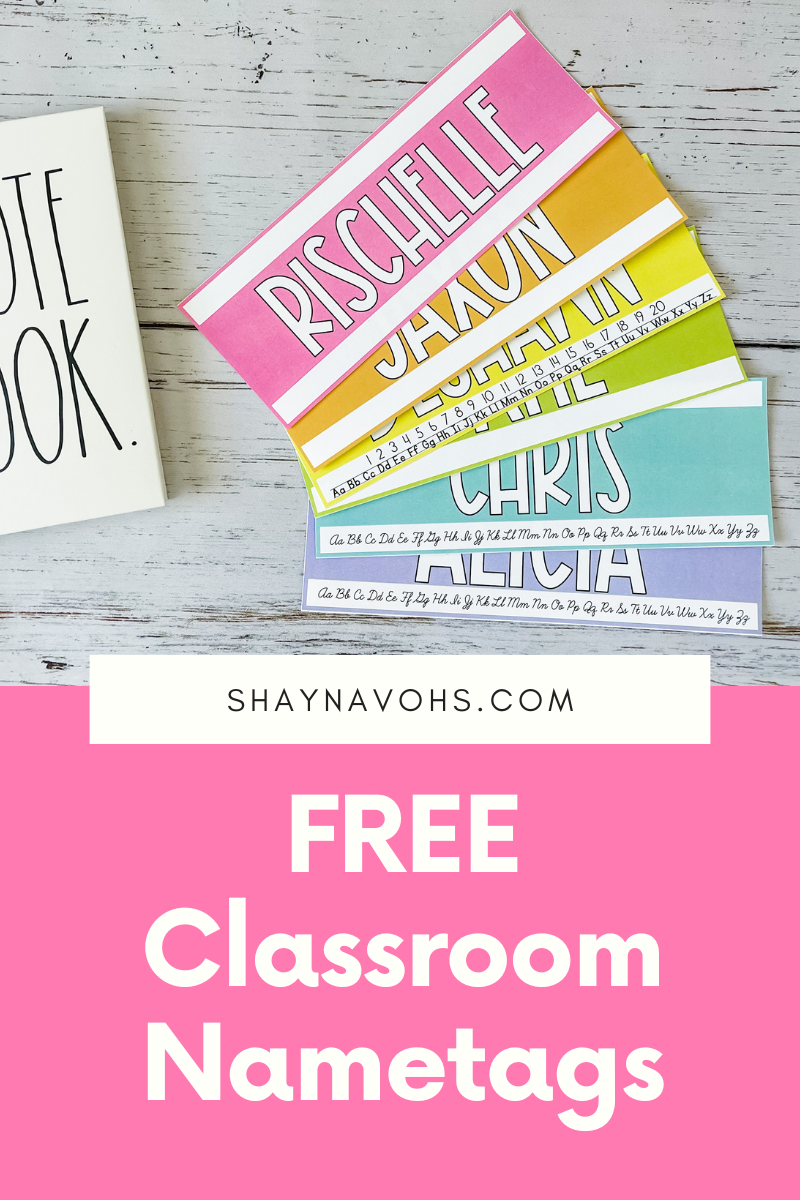 Free Printable Editable Name Plates