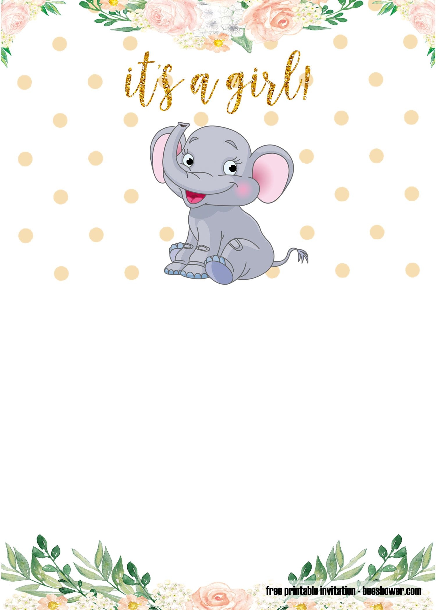 Free Elephant Baby Shower Invitations Hotsell
