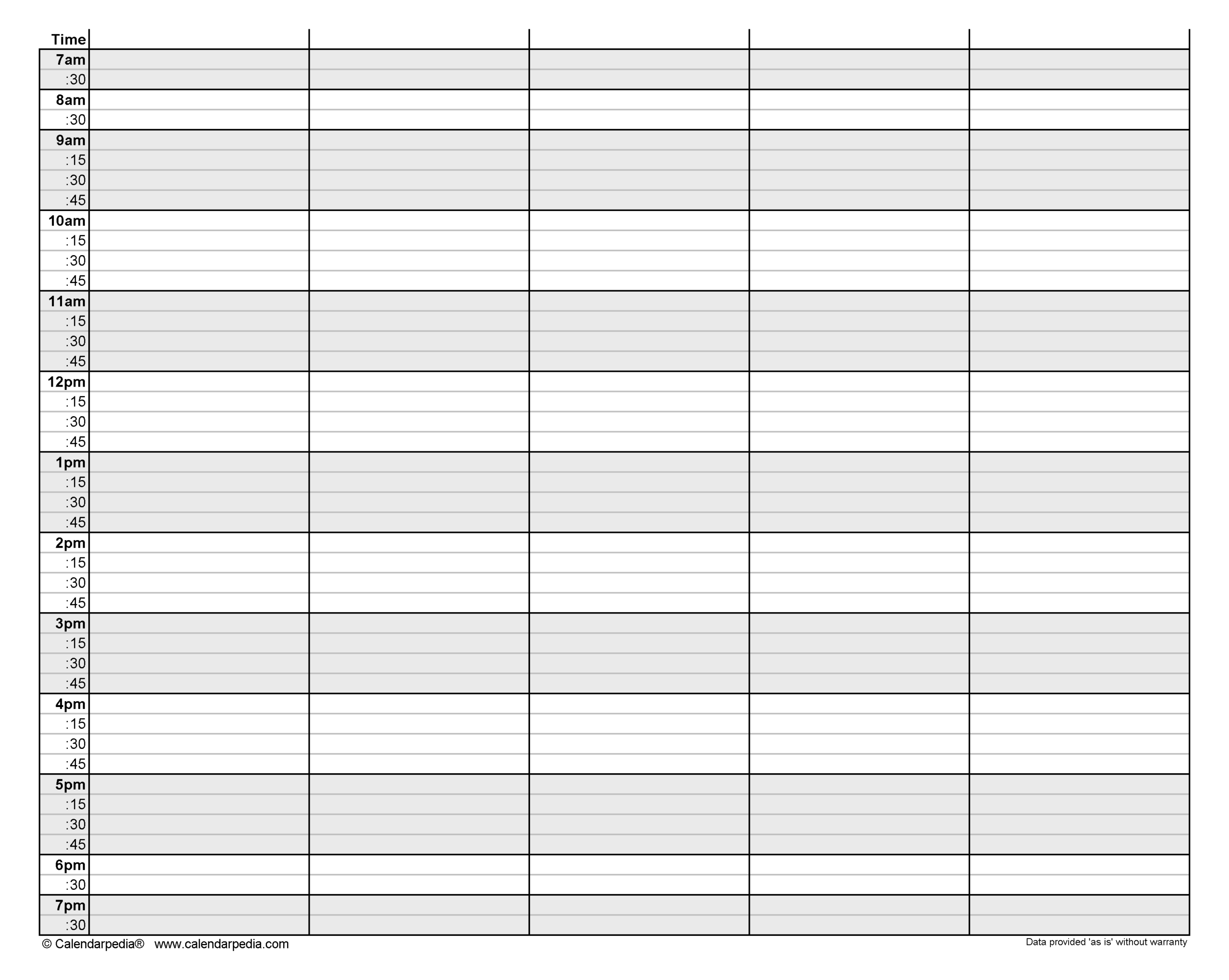 15 Minute Weekly Planner Printable