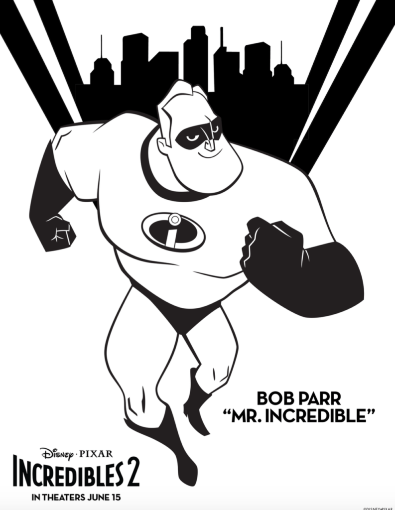 Free Incredibles 2 Coloring Pages And Activity Sheets Simply Today Life