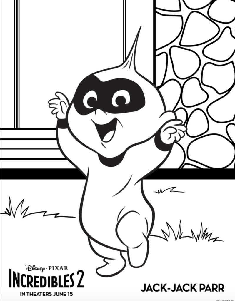 Free Incredibles 2 Coloring Pages And Activity Sheets Simply Today Life