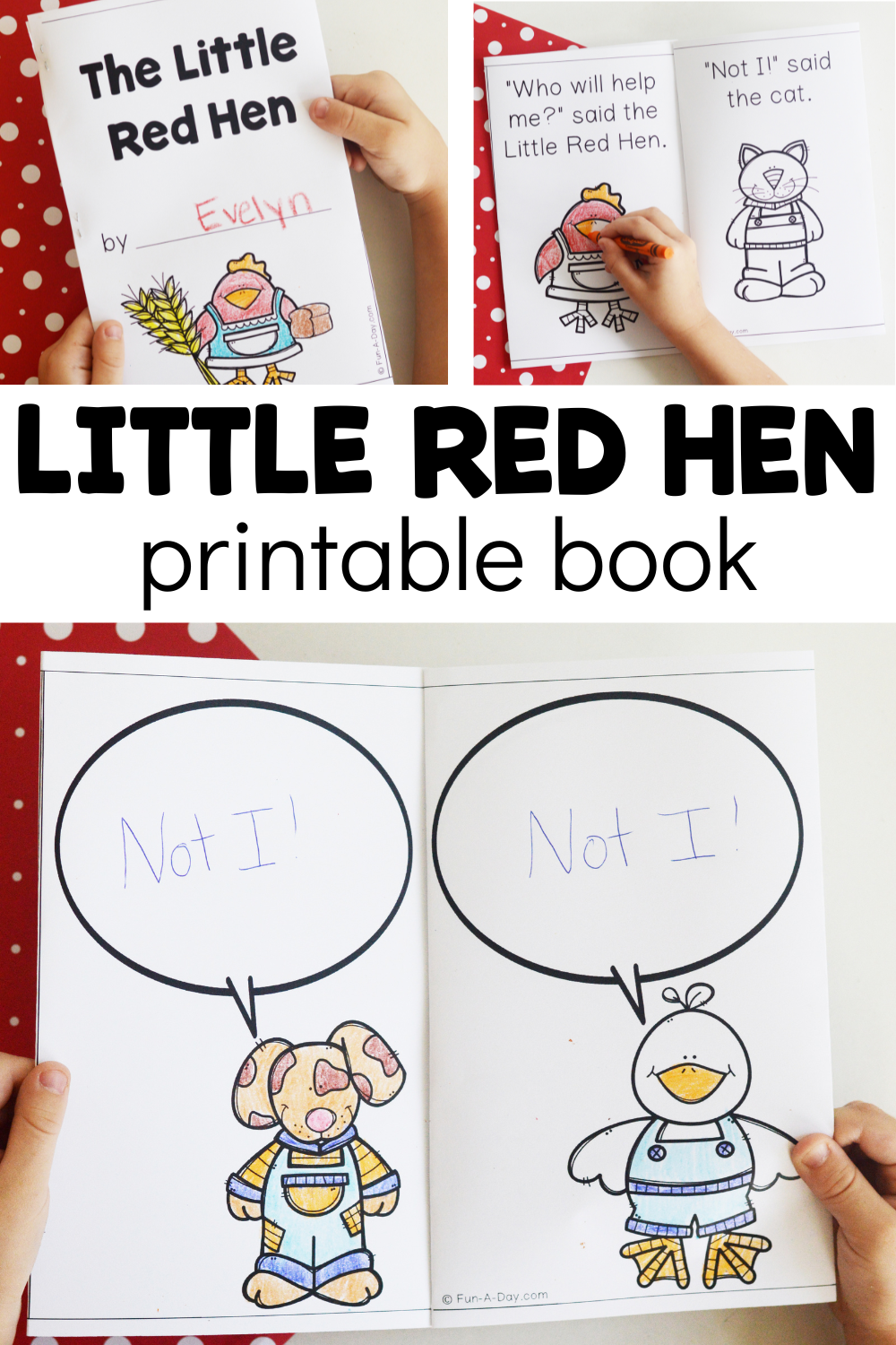 Free Little Red Hen Printable Book Fun A Day Worksheets Library