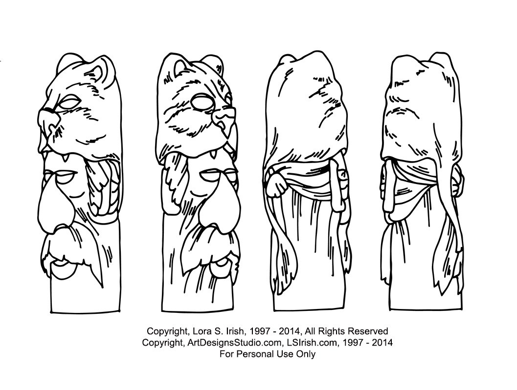 Free Mountain Man Cane Carving Pattern By Lora Irish LSIrish