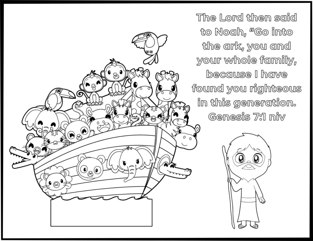 Free Printable NoahS Ark Coloring Pages