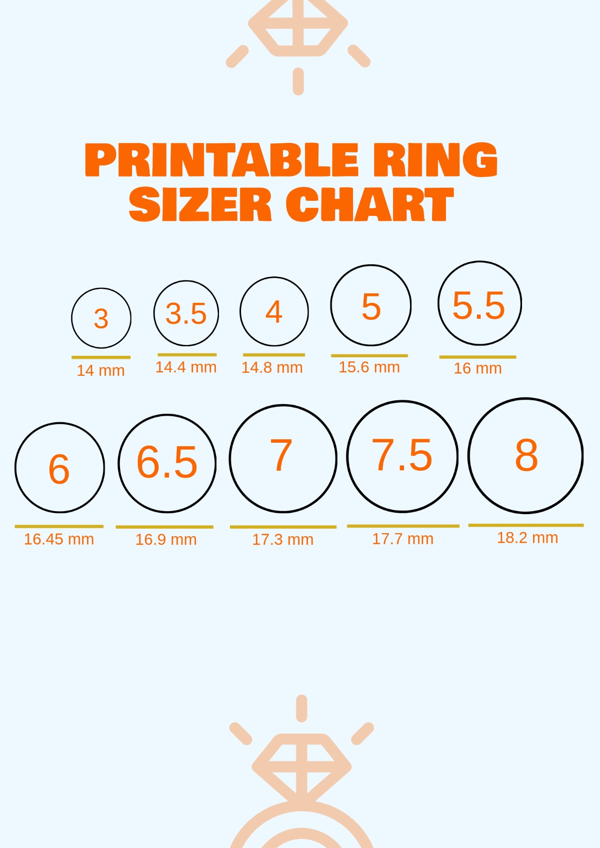 Free Personal Printable Ring Sizer Chart Template To Edit Online Free Personal Printable Ring Sizer Chart Template To Edit Online