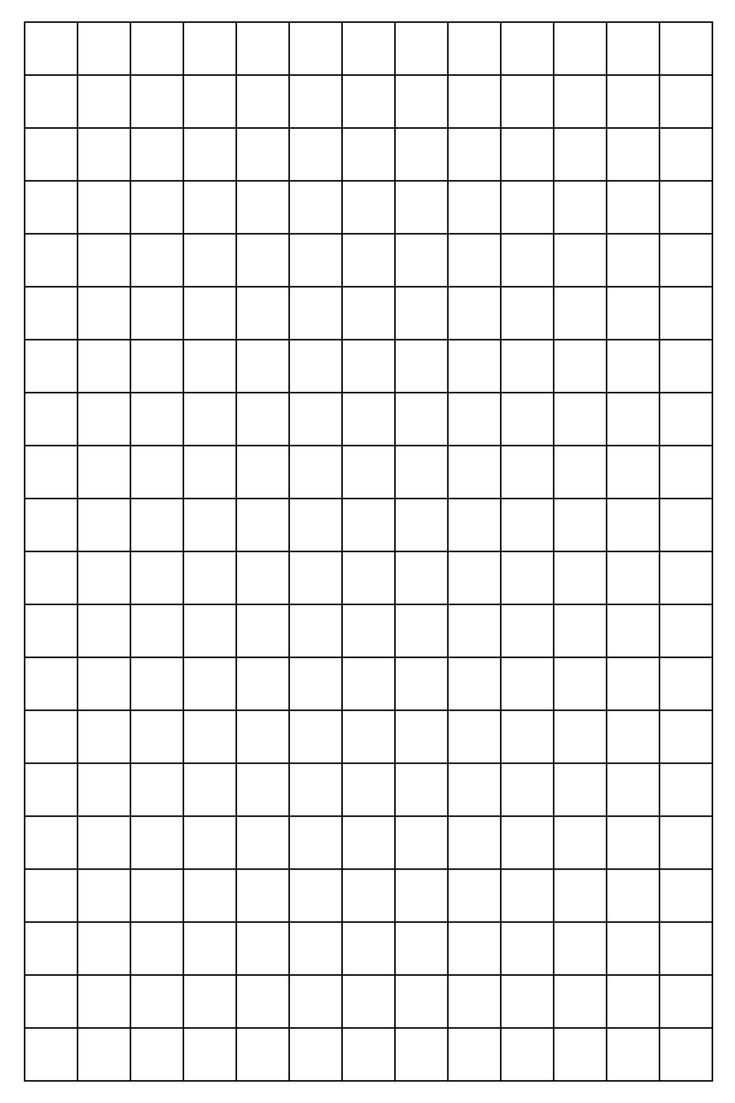 Free Printable 1 Inch Grid Paper PDF