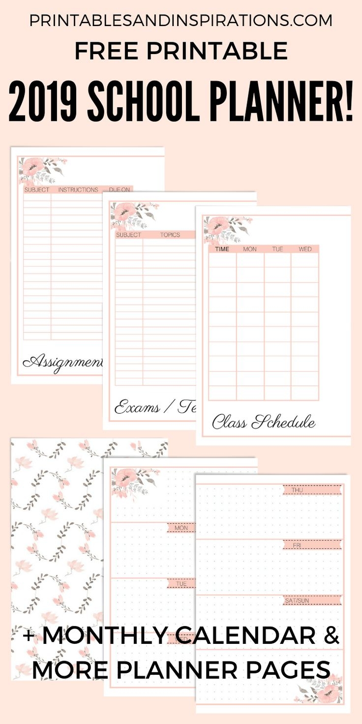 Free Printable 2024 2025 School Planner Printables And Inspirations