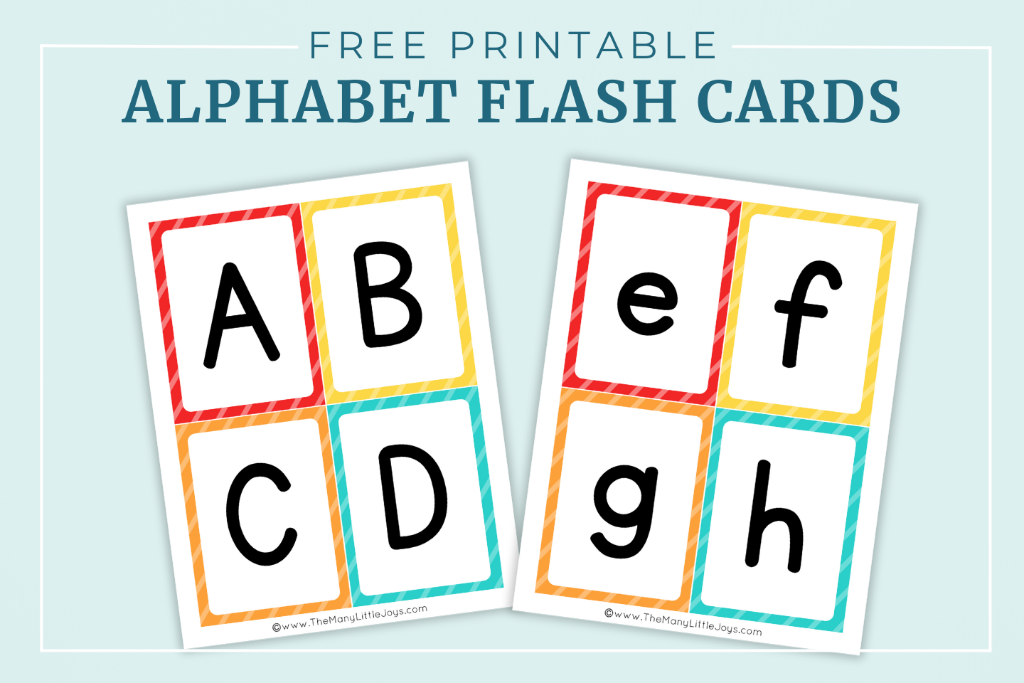 Free Printable Alphabet Flash Cards