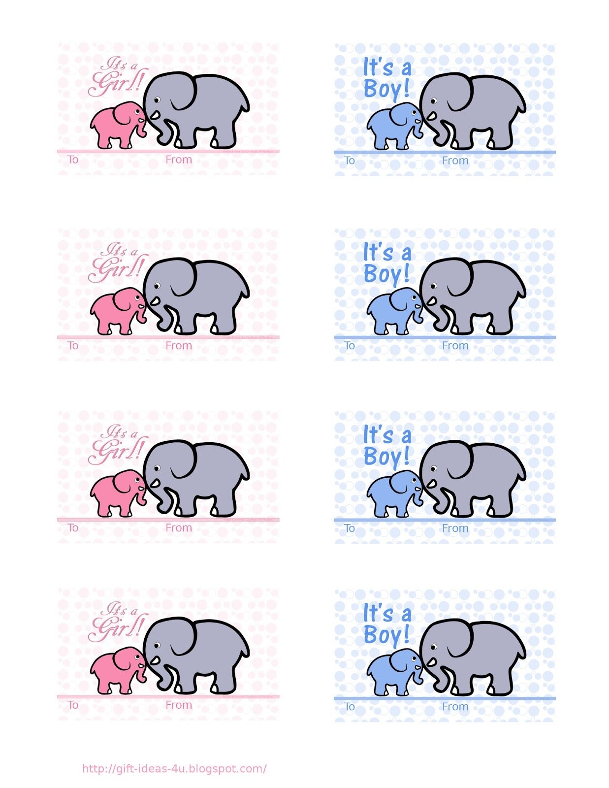 Free Printable Baby Shower Gift Tags