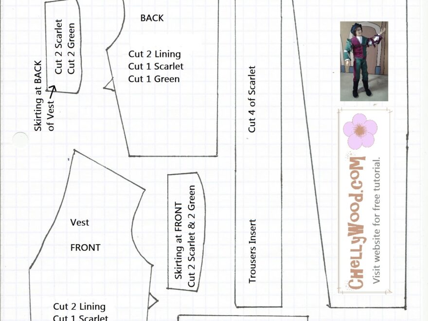FREE Printable Barbie Doll Clothes Patterns Free Doll Clothes Patterns
