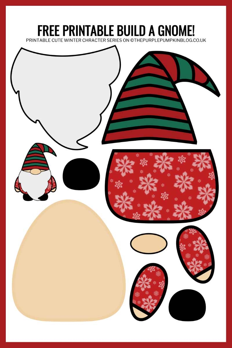 Printable Nordic Gnome Pattern Free