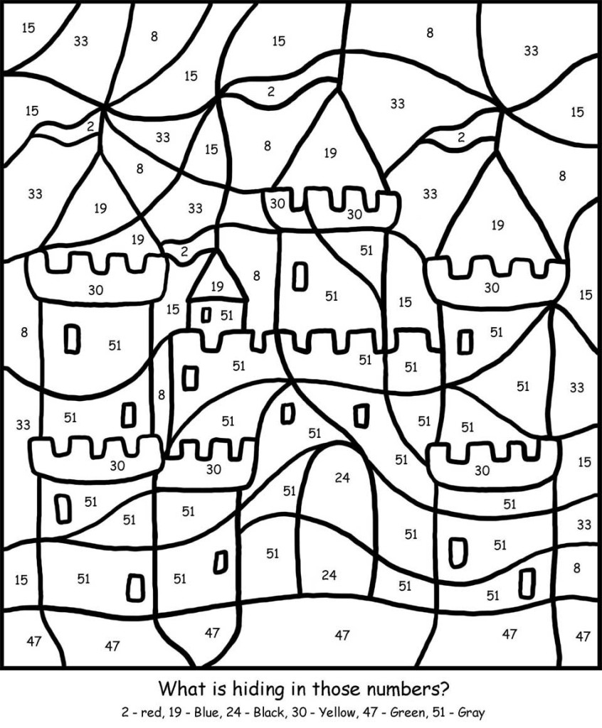 Complex Color By Number Printables