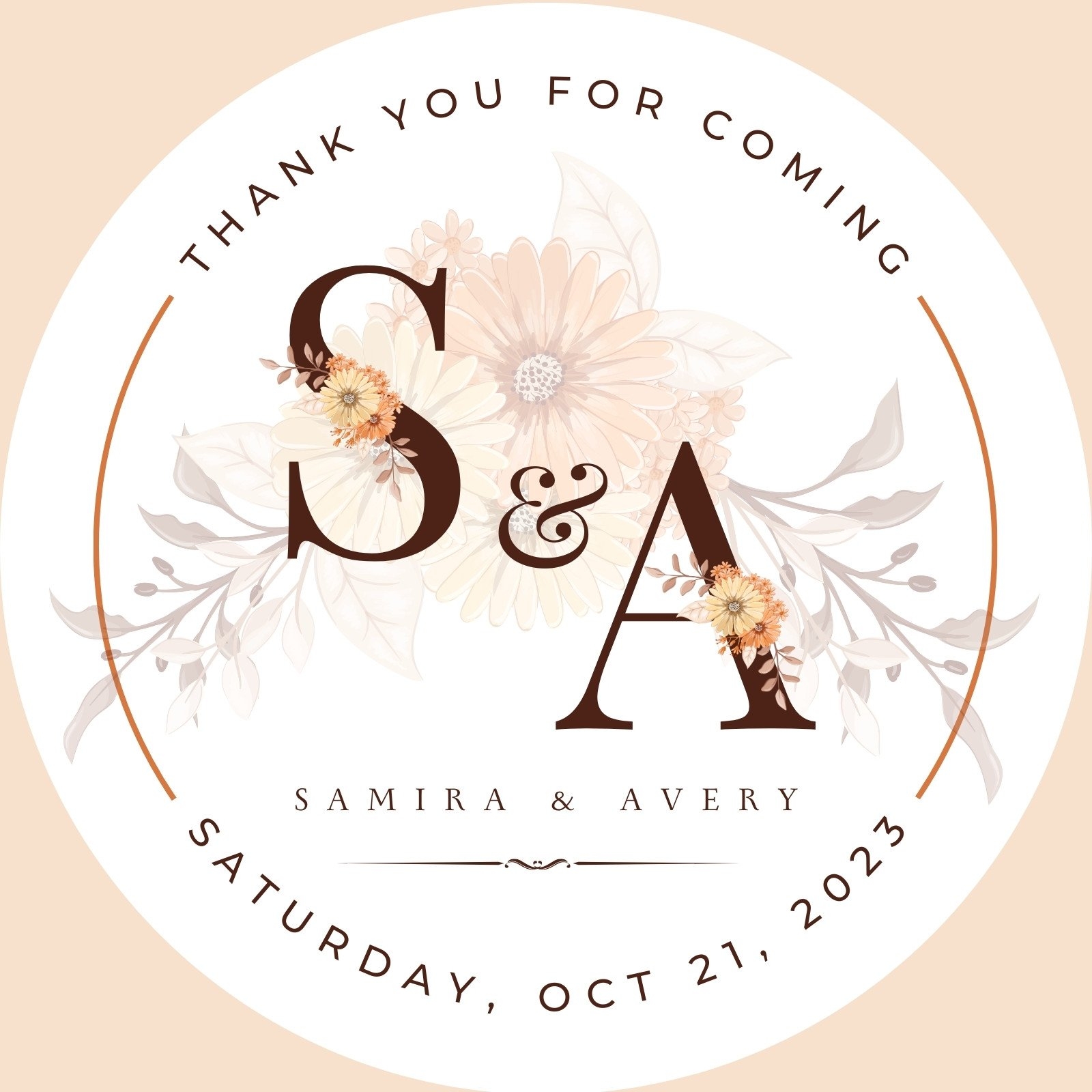 Free Printable Customizable Wedding Label Templates Canva
