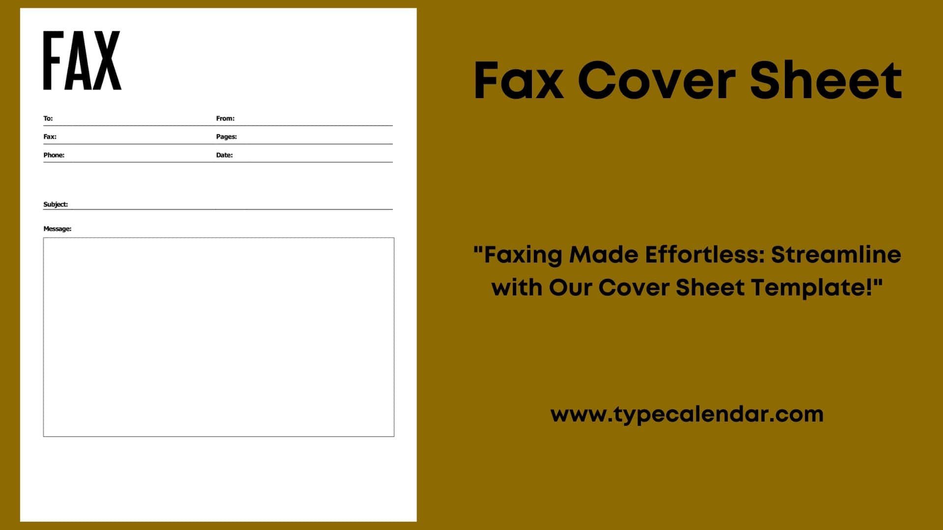 Free Printable Downloadable Fax Cover Sheets