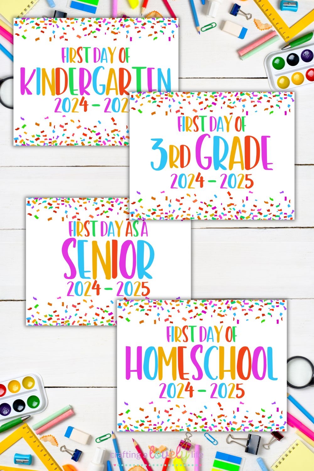 Free Printable First Day Of School Signs