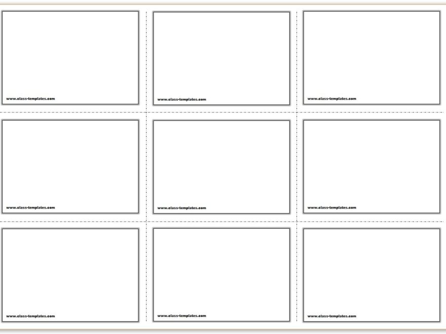 Free Printable Flash Cards Template