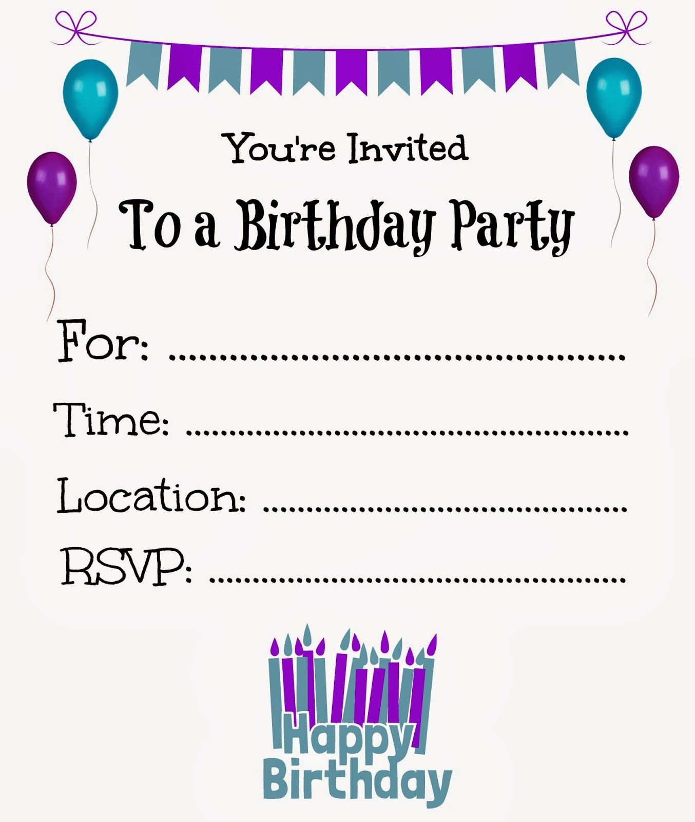 Free Printable Invitations Print At Home Or Get Them Sent To You Worksheets Library