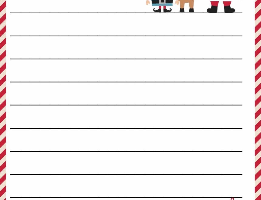 Free Printable Letter To Santa Template Cute Christmas Wish List