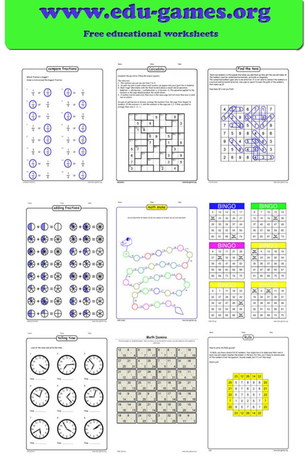 5Th Grade Math Games Printable