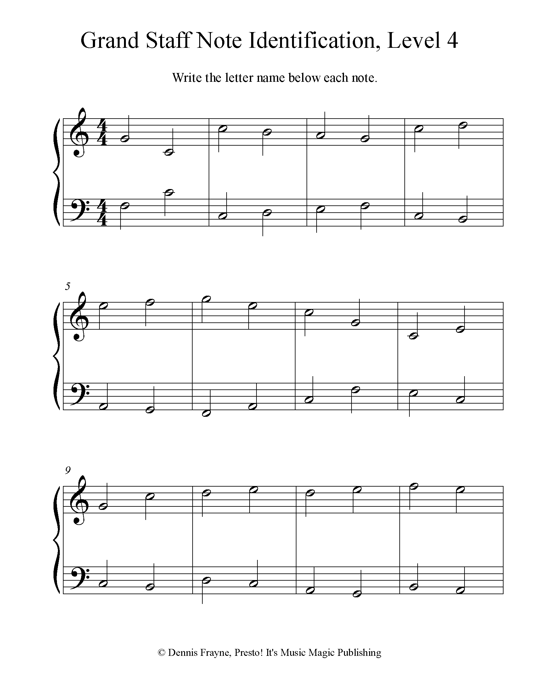 FREE Printable Music Note Naming Worksheets Presto It s Music Magic Publishing