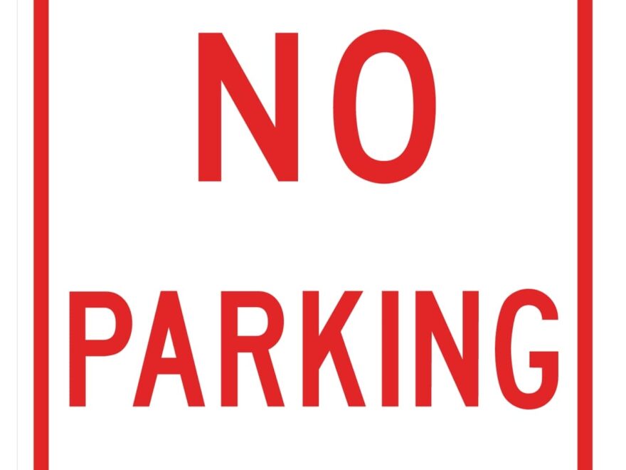 Free Printable No Parking Sign Templates PDF With Arrow