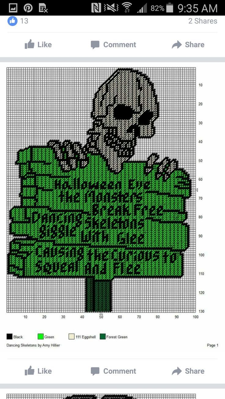 Free Printable Plastic Canvas Patterns Skulls