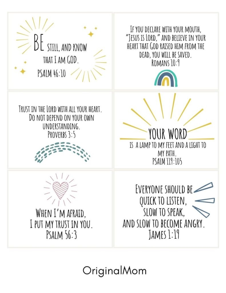 Free Printable Scripture Cards For Toddlers OriginalMOM