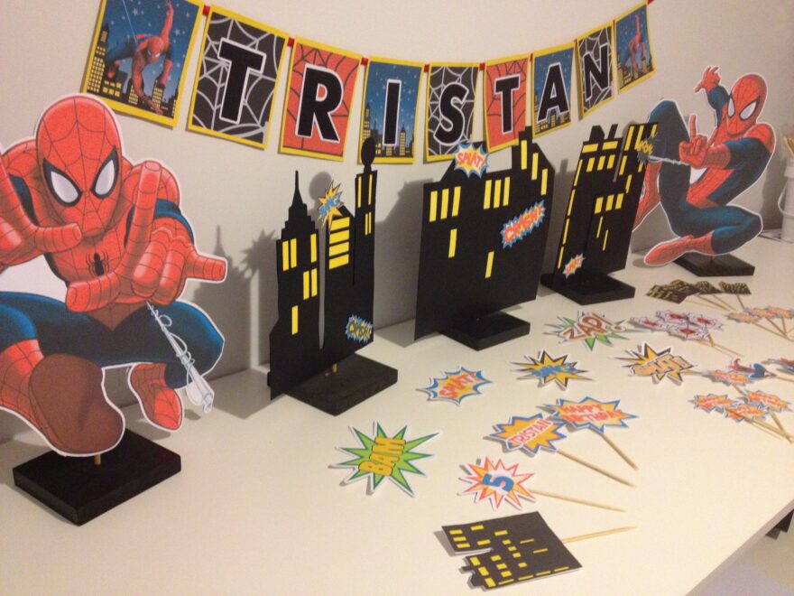Free Printable Spiderman Happy Birthday Banner Ellierosepartydesigns