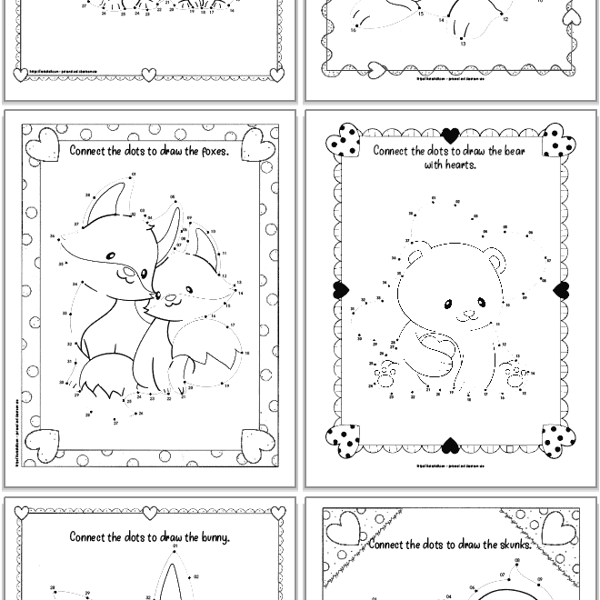 Free Printable Valentine Dot To Dot The Artisan Life