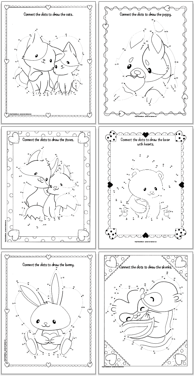 Free Printable Valentine Dot To Dot The Artisan Life