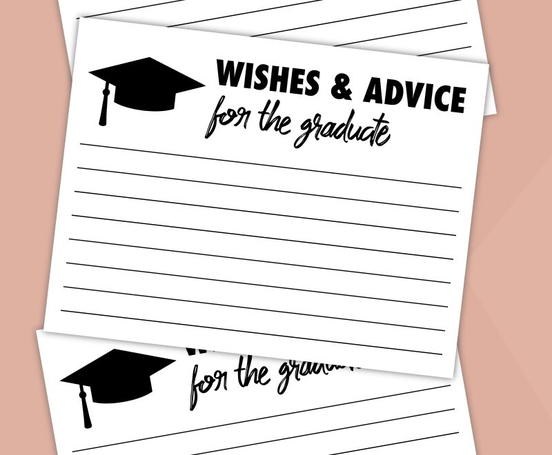 Free Printable Wishes And Advice For The Graduate Cards Pjs And Paint
