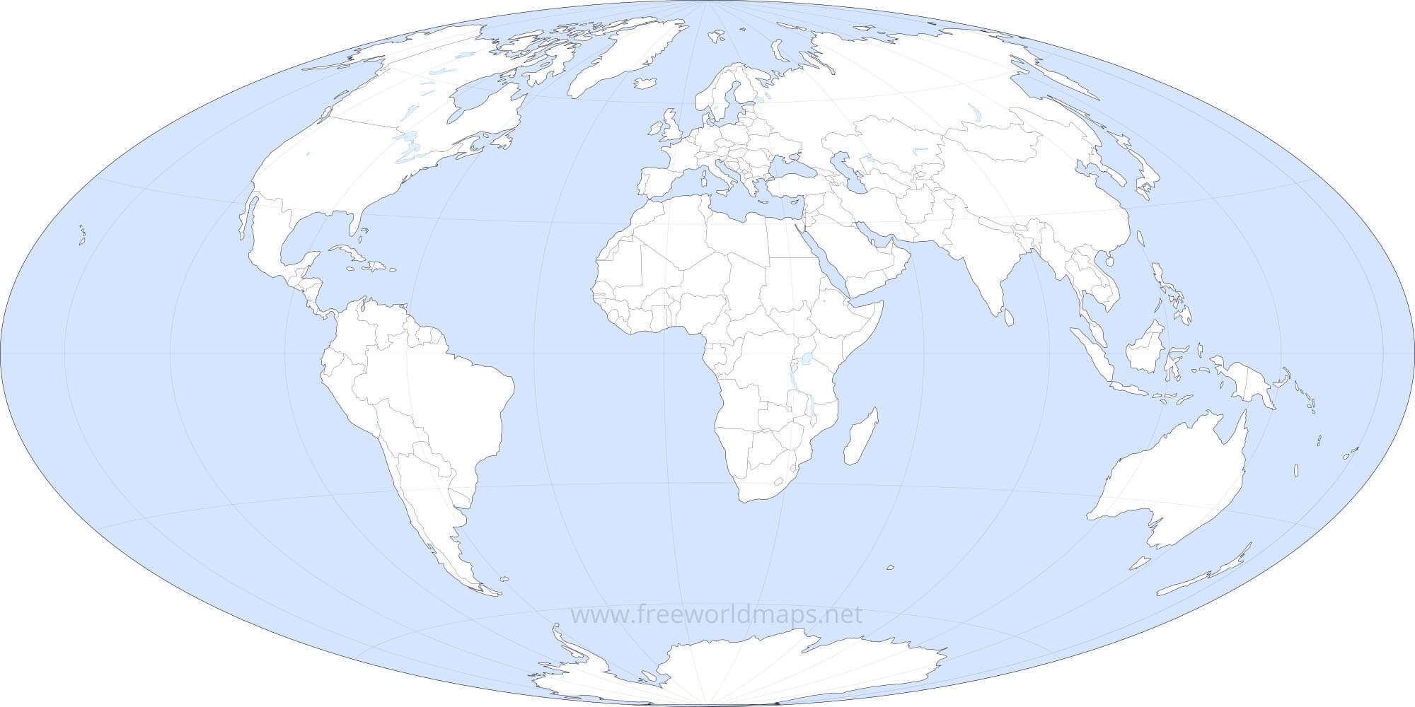 Free Printable World Map Blank