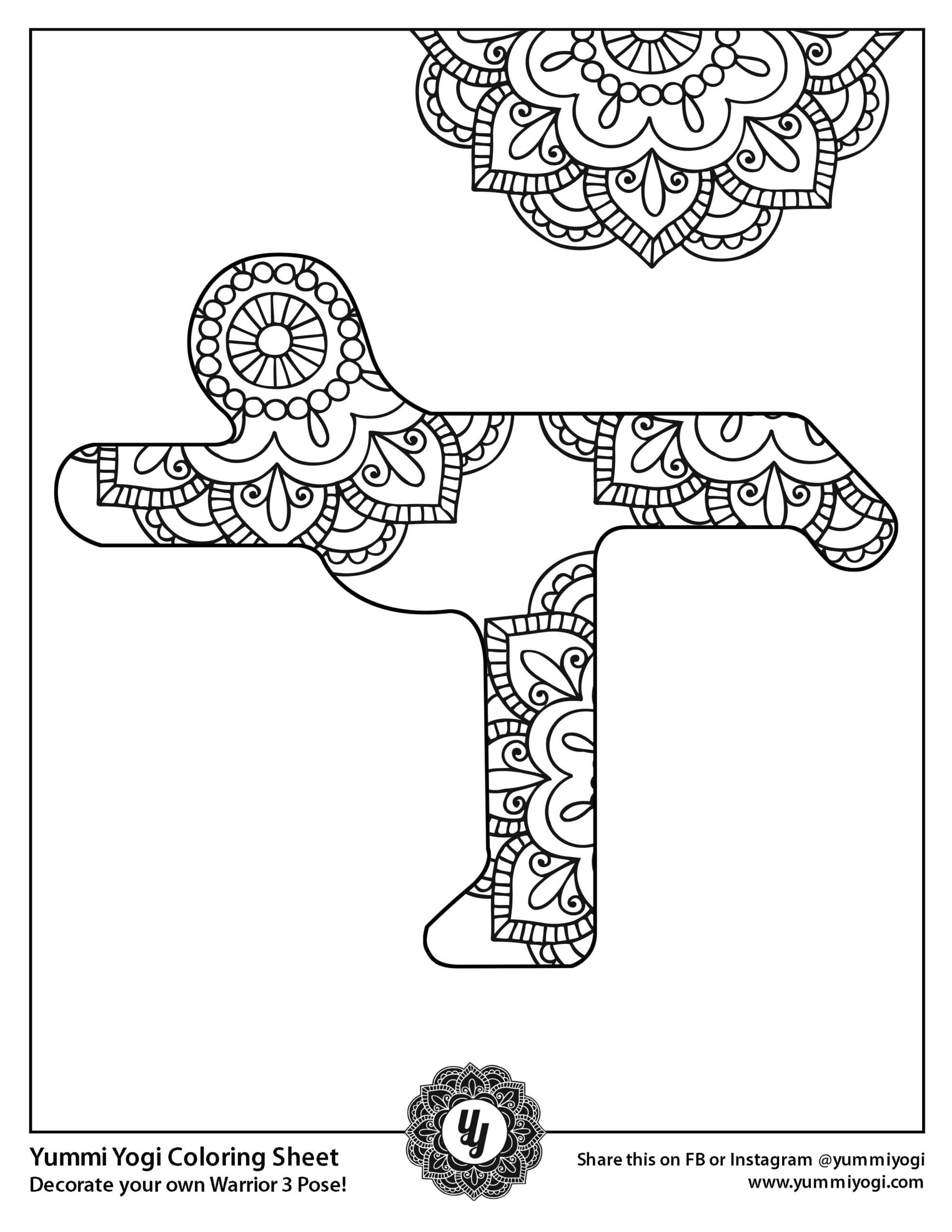 Free Printable Yoga Coloring Pages