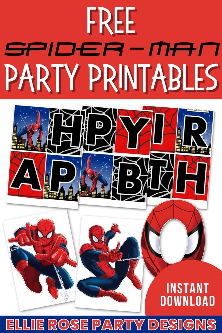 FREE SPIDER MAN PARTY PRINTABLES