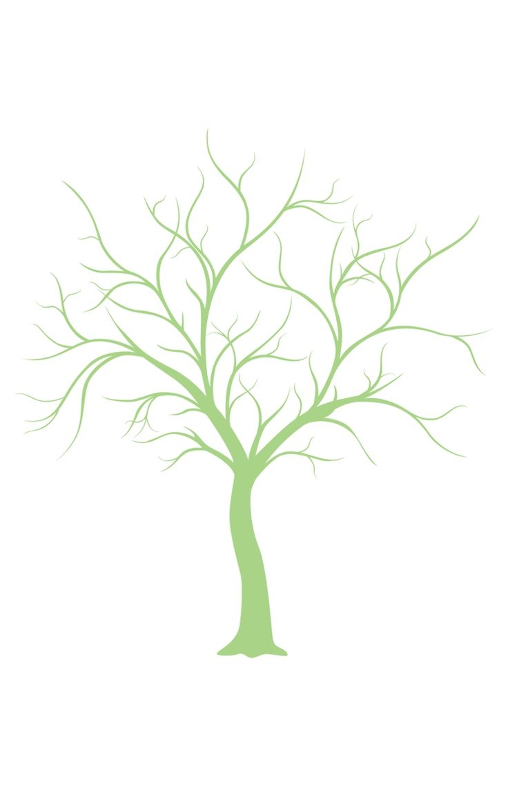 FREE Wedding Thumbprint Tree Style Guest Book Thumbprint Tree Template