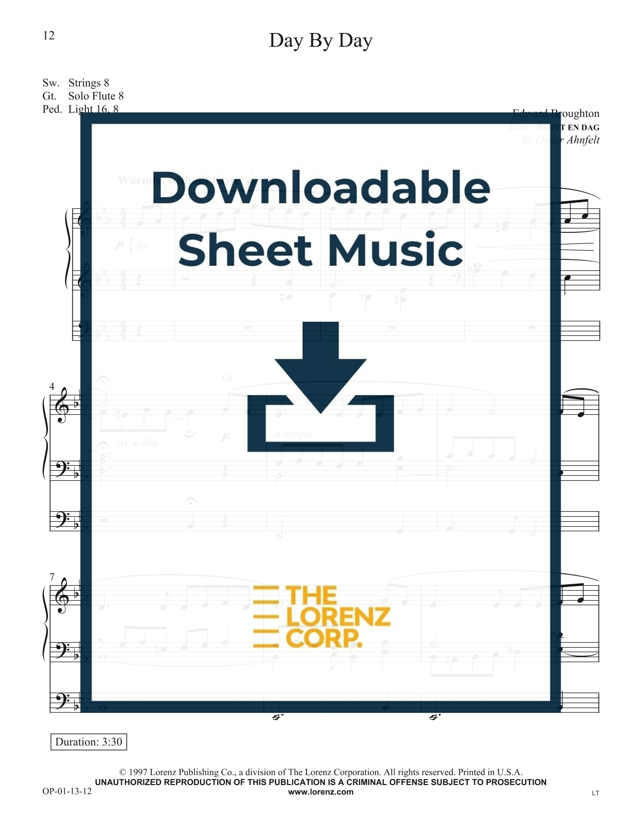 GIA Publications Day By Day Organ Sheet Music Digital Download 
